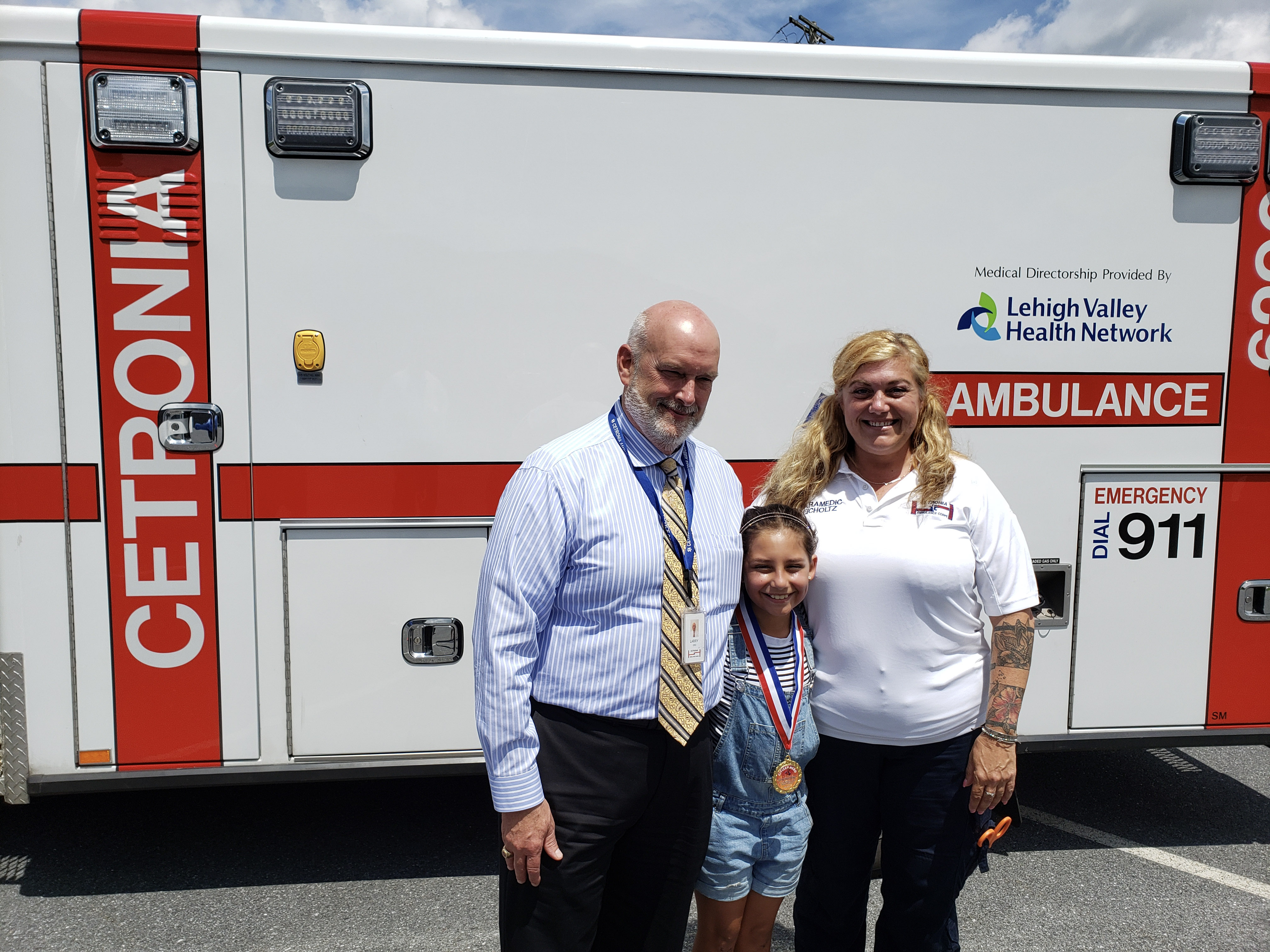 Cetronia Ambulance Corps with Citizen Hero Award Winner